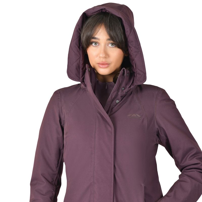 All Purpose Waterproof Longline Equestrian Jacket - Mulberry