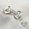 Sterling Silver Cubic Zirconia Bar Bit Ring