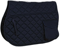 Quilted Cotton Saddle Pad with Pockets