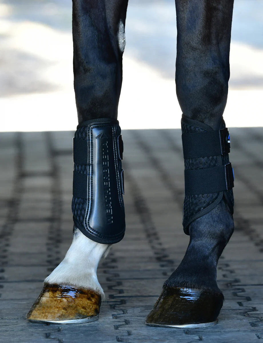 Tough-Tec Mesh Brushing Boots - Black/Black