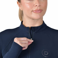 Breathable Long Sleeve Riding Top - Navy