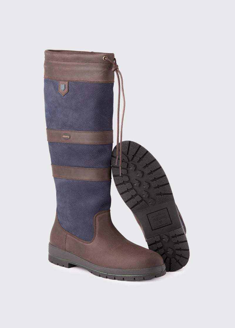 Galway SlimFit Country Boot - Navy / Brown