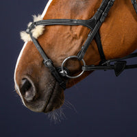 New English Figure 8 Noseband - Black