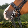 New English Patent Large Crank Noseband - Black