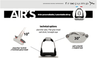 Air'S Stirrups - Full Black Angled Inclined