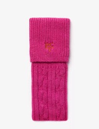 Cashmere Cable Boot Socks - Pink
