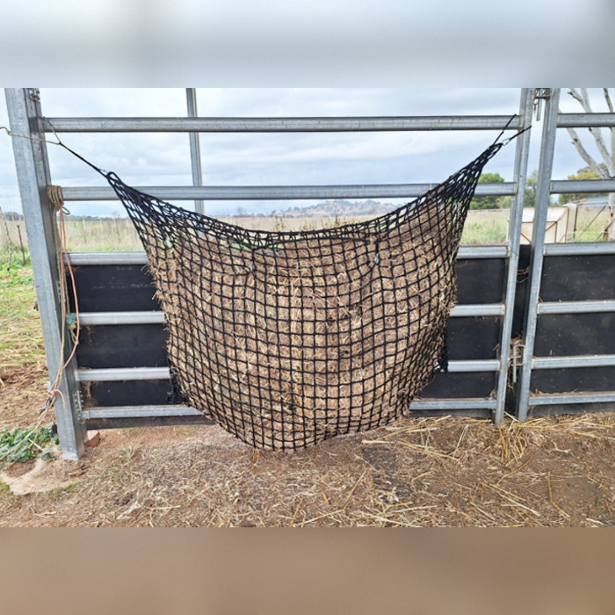 Knotless Hay-Stay Hanging Hay Net