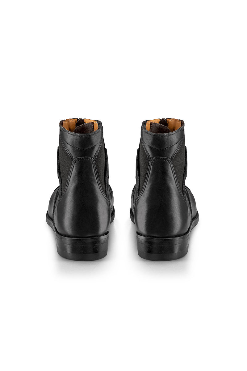 Taurus Front Zip Short Riding Boots - Black