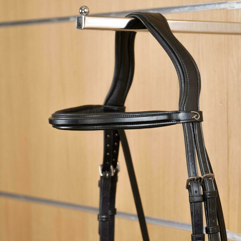 New English Straight Browband - Black