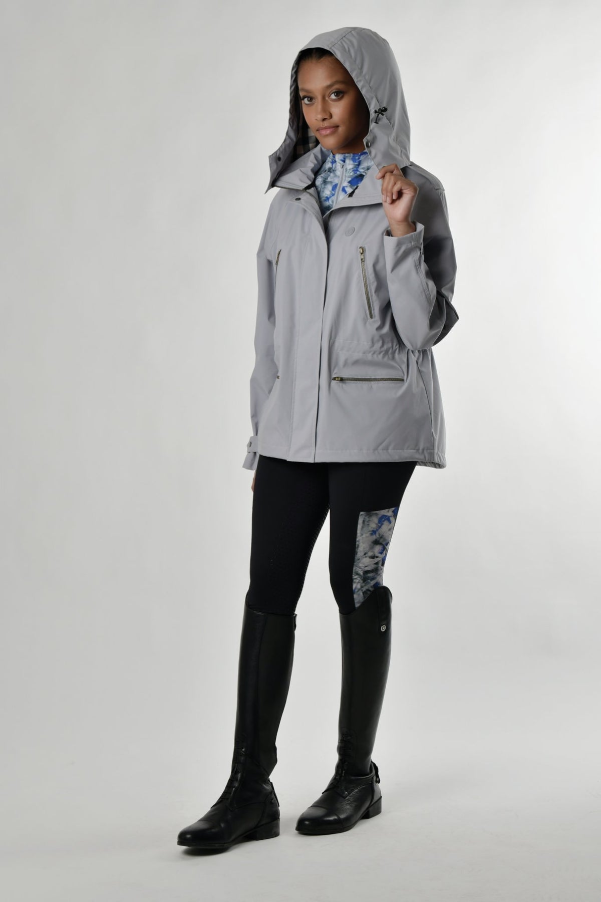 Brittany Trench Anorak - Silver