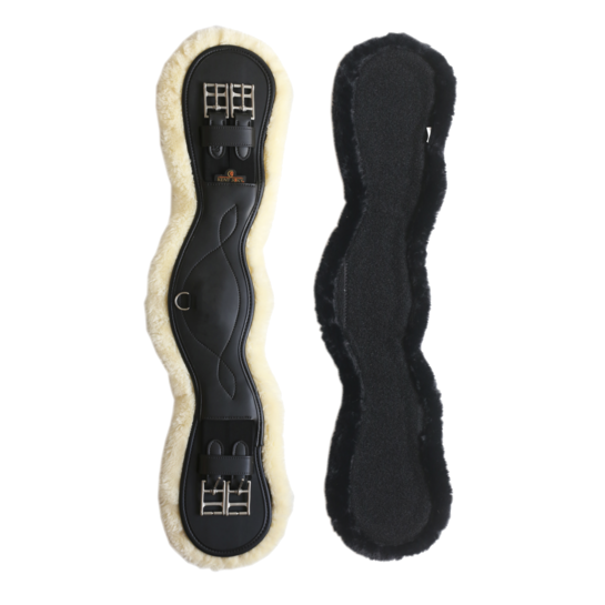 Sheepskin Anatomic Short Girth - Black