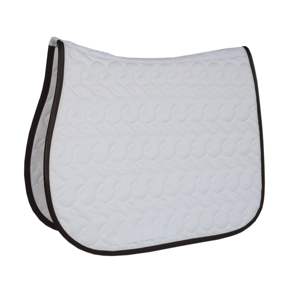 Absorb Jump Saddle Pad No Logo - White