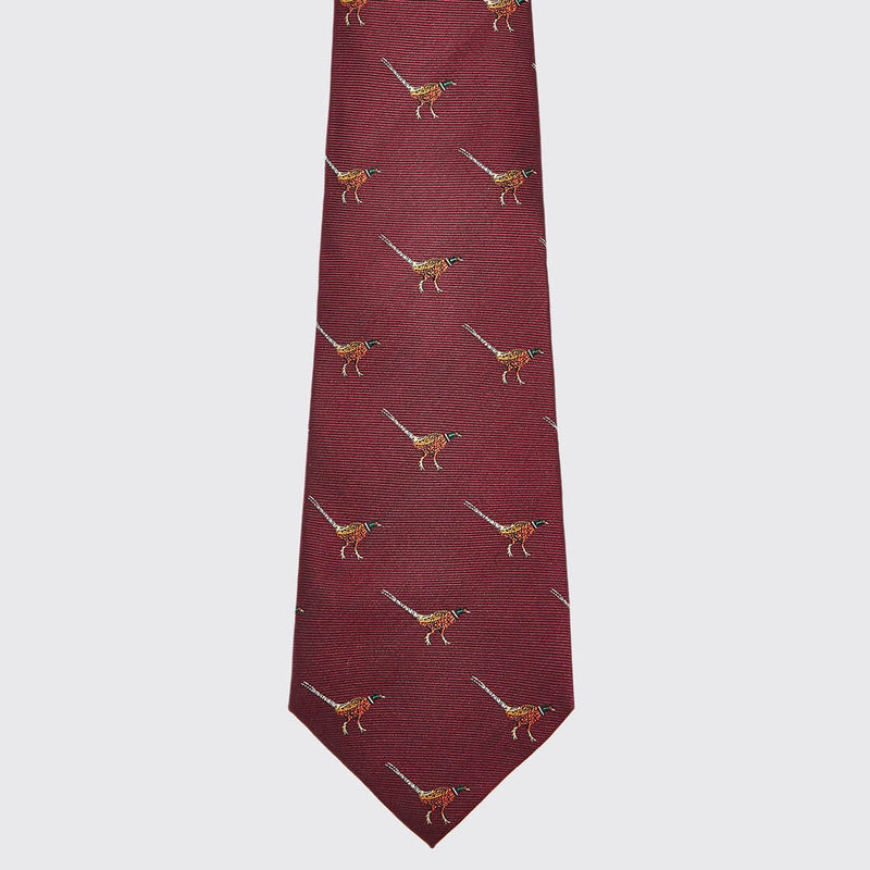 Madden Silk Woven Tie - Merlot