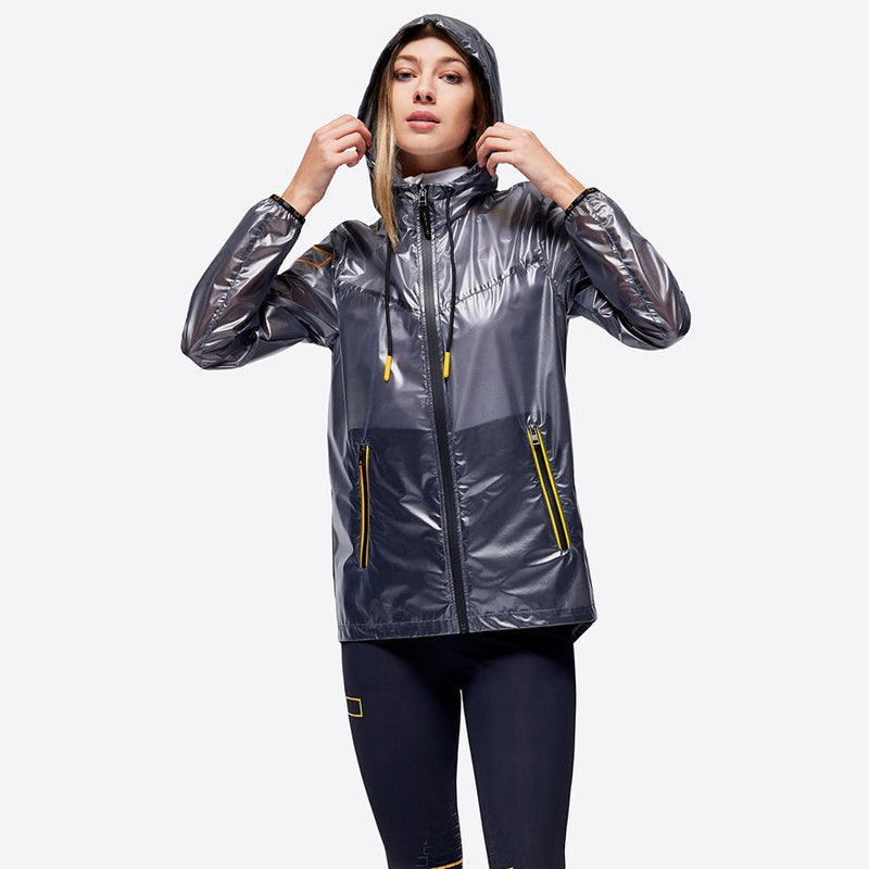 RG Waterproof Nylon Hooded Jacket - Grey