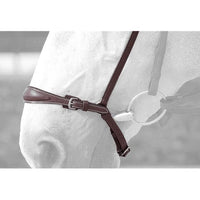 New English Adjustable Drop Noseband - Brown