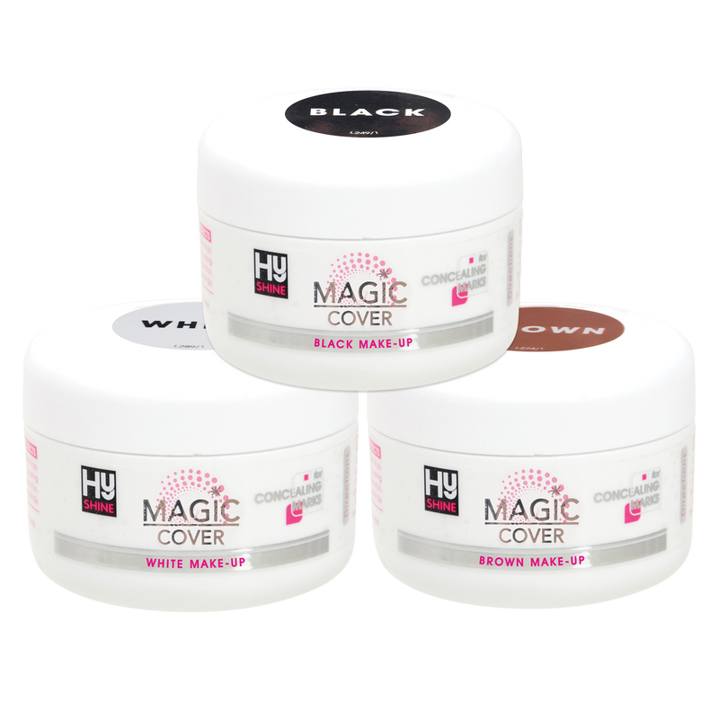 Magic Cover Make-Up 50g - Black, Brown or White