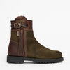 Inclement Cropped Tassel Boot - Seaweed/Conker