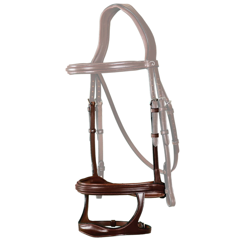 New English Double Noseband - Brown