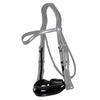New English Patent Large Crank Noseband - Black
