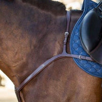 New English Long Bridge Breastplate - Brown