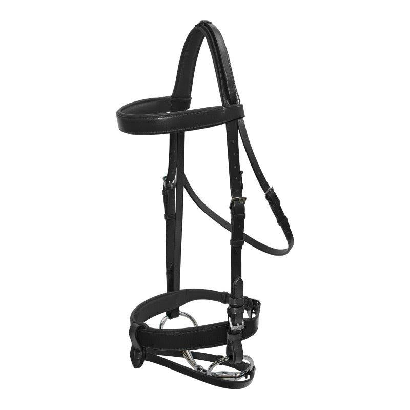 Platinum - Wide Padded Hunt Bridle - Black