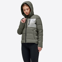 Quilted Puffer Jacket - Dusty Olive