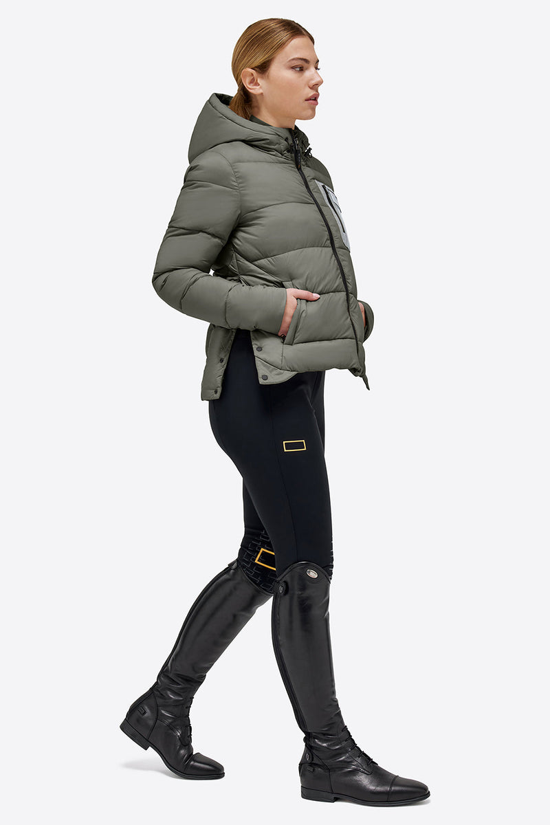 Quilted Puffer Jacket - Dusty Olive