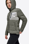 RG Quilted Puffer Jacket - Dusty Olive