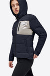 Quilted Puffer Jacket - Navy