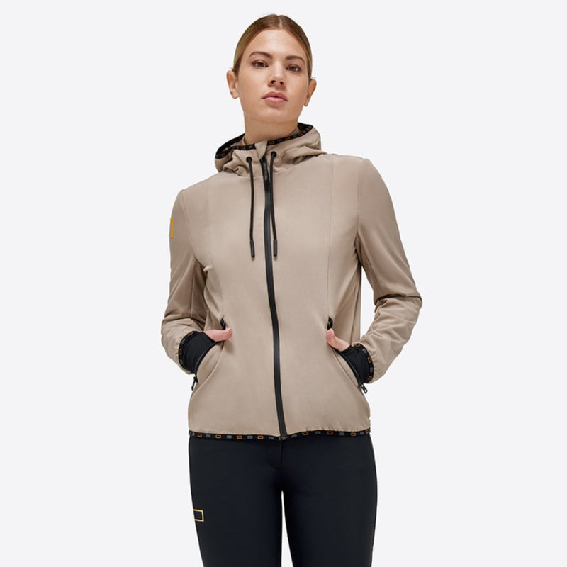 Jersey Hooded Zip Softshell - Sand