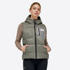 Nylon Hooded Puffer Vest - Dusty Olive