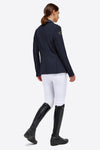 Jersey Mesh Riding Zip Jacket - Navy/Gold Logo
