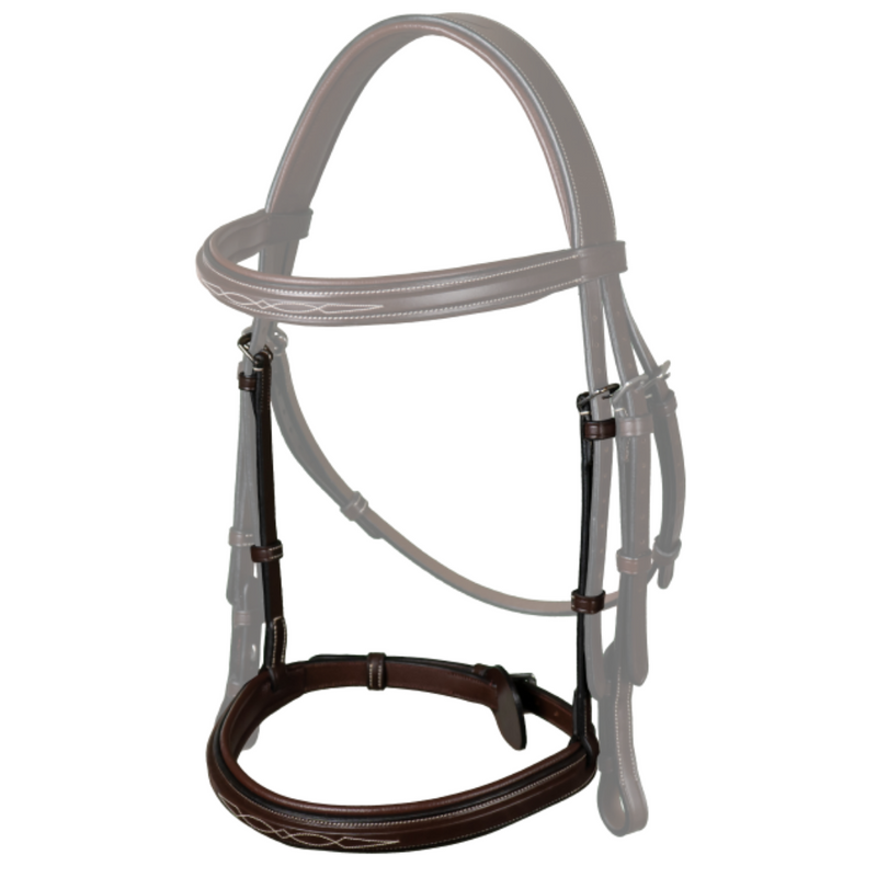 US Jumping Cavesson Noseband - Brown