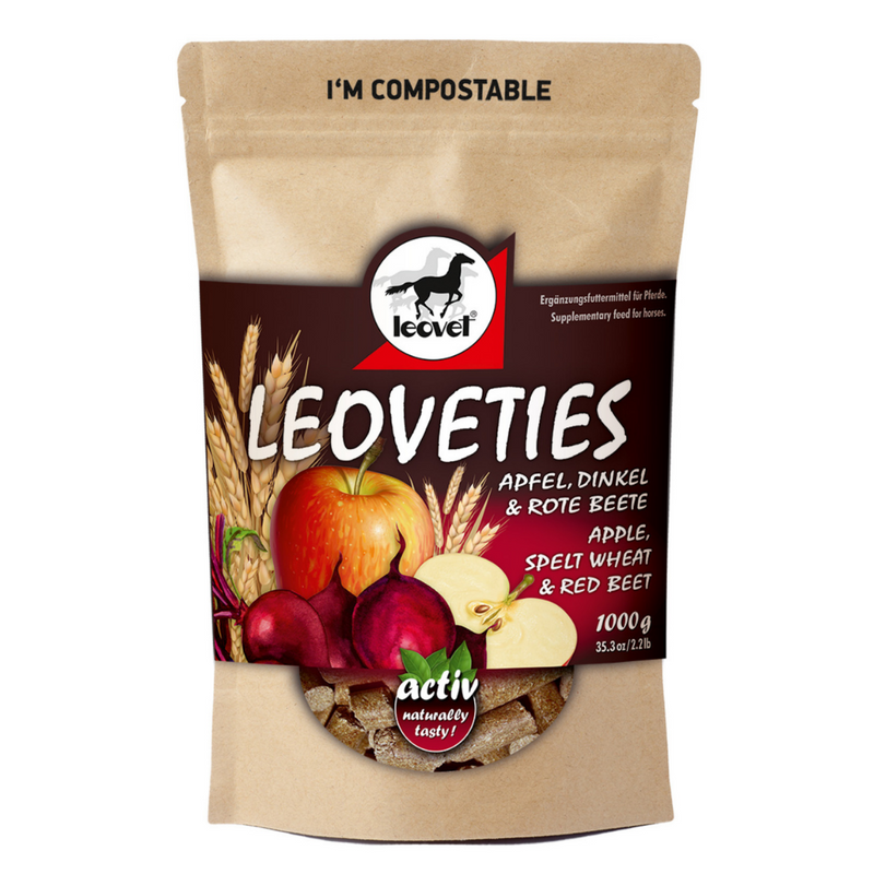 Leoveties Apple Spelt Wheat & Red Beet Treats 1kg