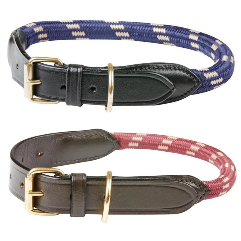 Weatherbeeta - Rope Leather Dog Collar