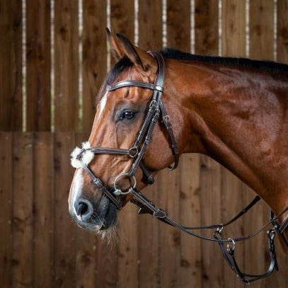 Working Fig 8 Noseband Bridle - Brown