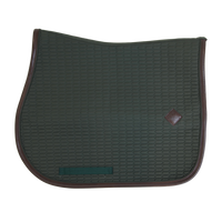 Kentucky - Colour Edition Leather Jump Saddle Pad - Olive