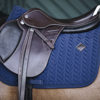 Kentucky - Fishbone Jump Saddle Pad - Navy