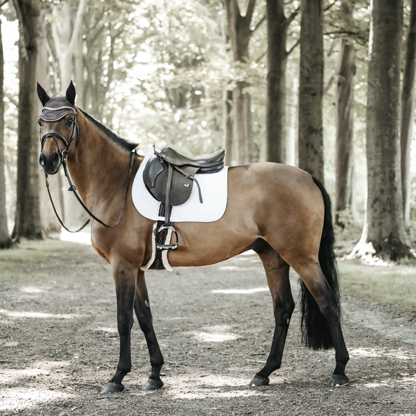 Fishbone Jump Saddle Pad - White