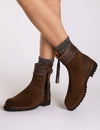 Penelope Chilvers - Inclement Cropped Tassel Boot - Dark Oak