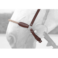 New English Rope Crank Drop Noseband - Brown