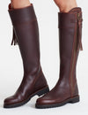 Penelope Chilvers - Long Tassel Boot Generous Fit - Conker