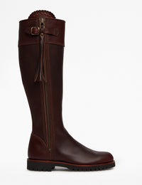 Penelope Chilvers - Long Tassel Boot Generous Fit - Conker