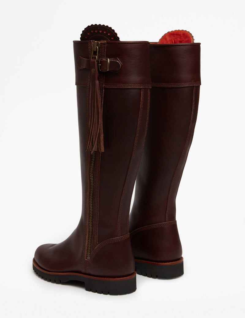Penelope Chilvers Long Tassel Boot Generous Fit Conker