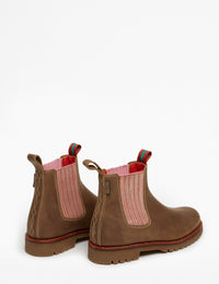 Penelope Chilvers - Oscar Leather Boot - Khaki/Tea Rose