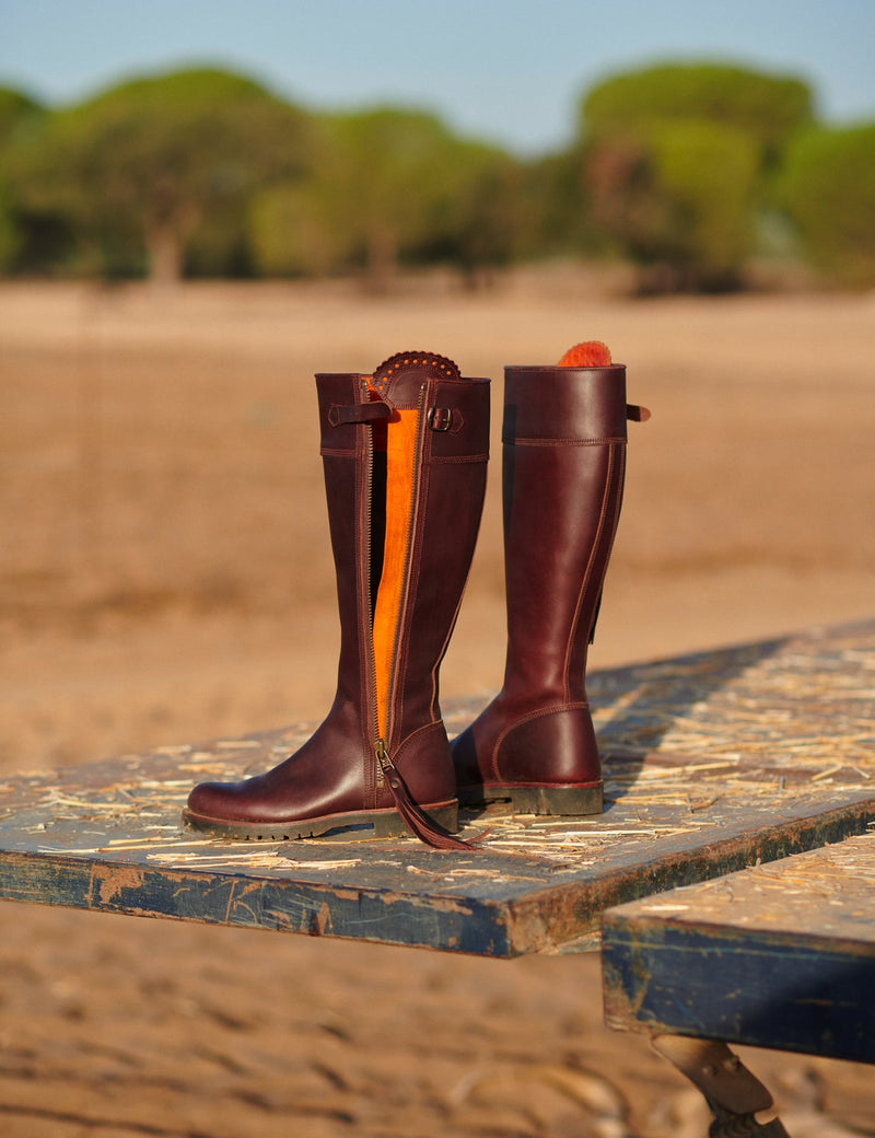 Penelope Chilvers Long Tassel Boot Generous Fit Conker