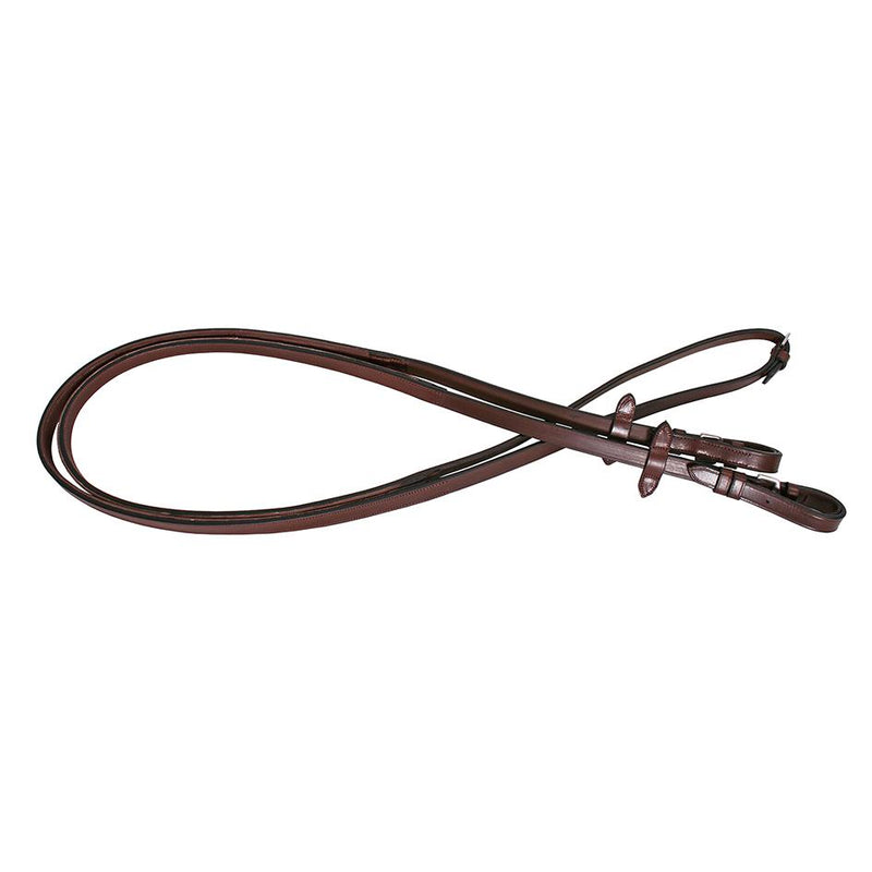 Rubber Grip Reins - Brown